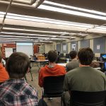 Developers at a hackathon event