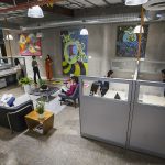 Open-plan technology office